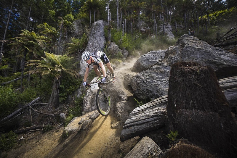 Uma prova de XCO MTB na Nova Zelandia